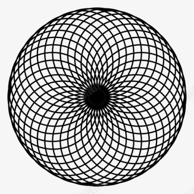 圆环斐波那契神圣几何图标图标