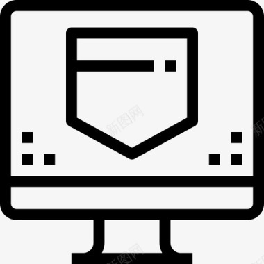 计算机安全数据保护图标图标