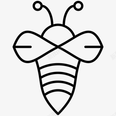 蜜蜂蜂蜜昆虫图标图标