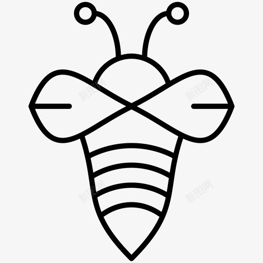 蜜蜂蜂蜜昆虫图标svg_新图网 https://ixintu.com 大自然 昆虫 蜂蜜 蜜蜂