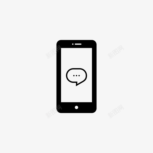 iphone聊天语音泡泡图标svg_新图网 https://ixintu.com iphone 聊天 设备系列 语音泡泡