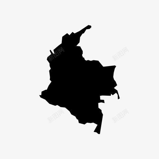哥伦比亚地图拉丁美洲南美洲图标svg_新图网 https://ixintu.com 南美洲 哥伦比亚地图 拉丁美洲