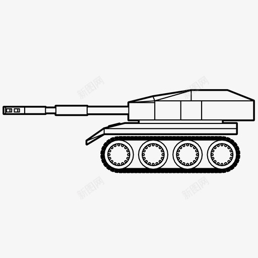 坦克军队炮兵图标svg_新图网 https://ixintu.com 军事 军队 坦克 战争 战斗 炮兵