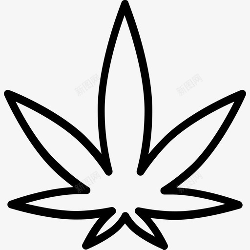 大麻叶药用大麻图标svg_新图网 https://ixintu.com 大麻叶 药用大麻