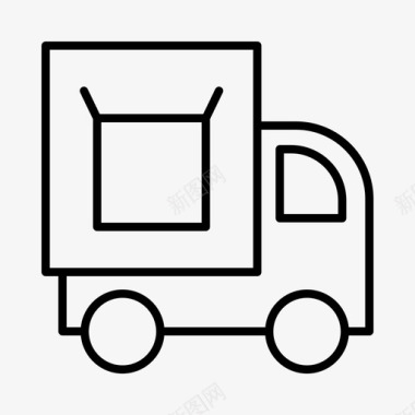 送货车物流邮件图标图标