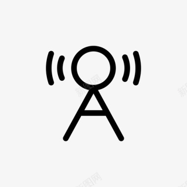 通信电力无线电频率图标图标