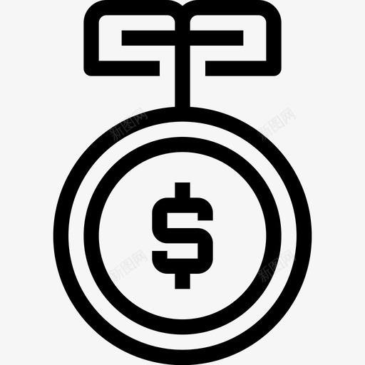 投资银行硬币图标svg_新图网 https://ixintu.com 投资 硬币 货币 金融 银行 银行和货币