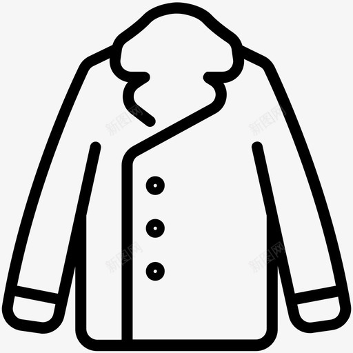 大衣时尚外套图标svg_新图网 https://ixintu.com 外套 大衣 女式时装 时尚