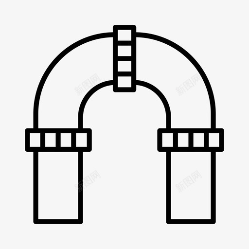 管道浴室排水管图标svg_新图网 https://ixintu.com 勤杂工 排水管 水管工 浴室 管道