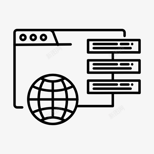 服务器应用程序internet连接图标svg_新图网 https://ixintu.com internet连接 web首选项 局域网连接 应用程序 服务器