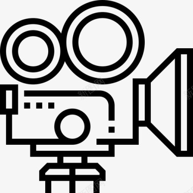 摄像机电影专业图标图标