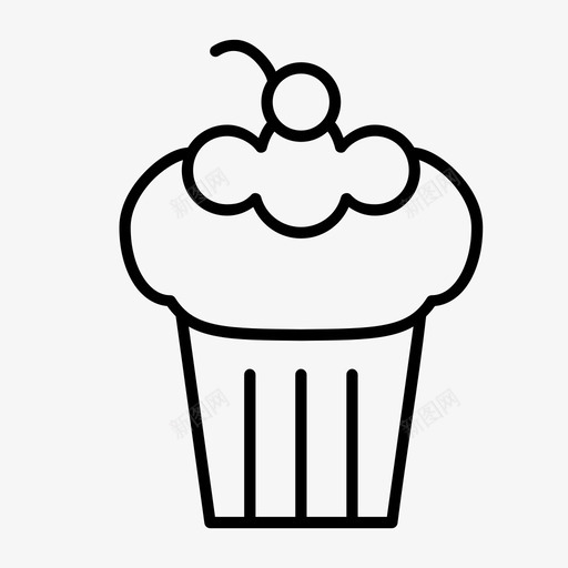 蛋糕食物糕点图标svg_新图网 https://ixintu.com 点心 糕点 糖 蛋糕 食物