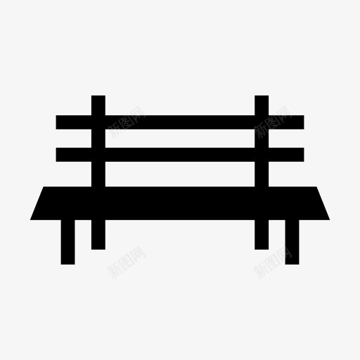 椅子游乐设施长凳图标svg_新图网 https://ixintu.com 娱乐公园 娱乐设施 座椅 椅子 游乐设施 长凳