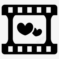 浪漫视频婚礼介绍情侣电影图标高清图片