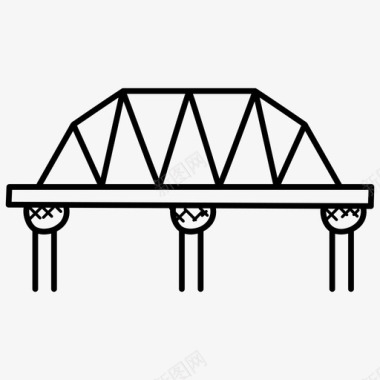 桥梁建筑地标图标图标