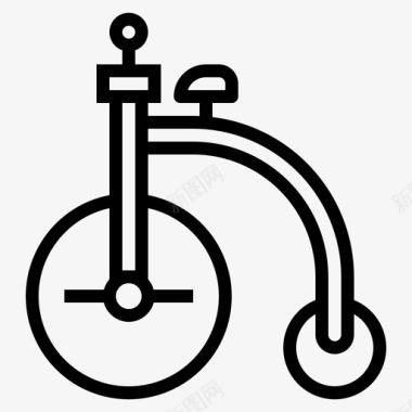 自行车马戏团表演图标图标