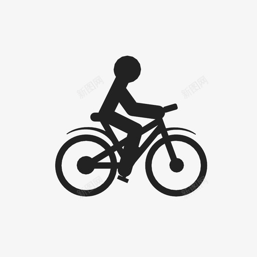 自行车三轮车轮胎图标svg_新图网 https://ixintu.com 三轮车 自行车 轮胎