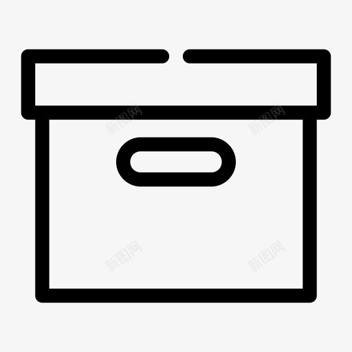 包装盒包装储存图标svg_新图网 https://ixintu.com 供应 储存 办公室间隙介质 包装 包装盒