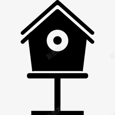 鸟笼宠物笼小房子图标图标