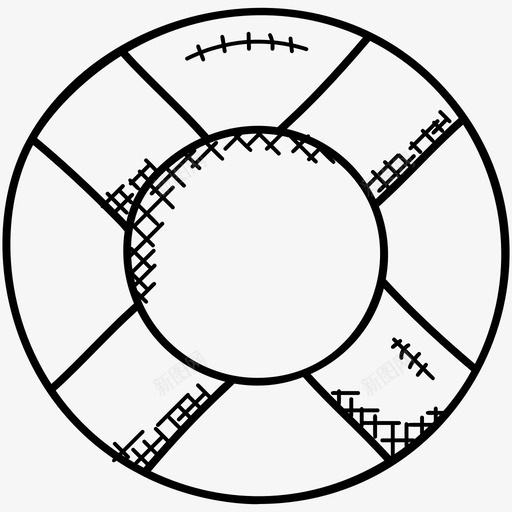 救生圈环危机管理浮动轮胎图标svg_新图网 https://ixintu.com 危机管理 安全涂鸦图标 救生圈环 浮动轮胎
