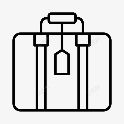 旅行箱配件包图标svg_新图网 https://ixintu.com 包 旅行 旅行箱 行李 配件