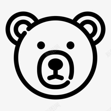 熊动物自然图标图标
