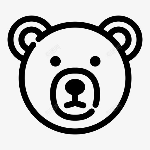 熊动物自然图标svg_新图网 https://ixintu.com 动物 旅游 熊 自然 野生动物 露营物品