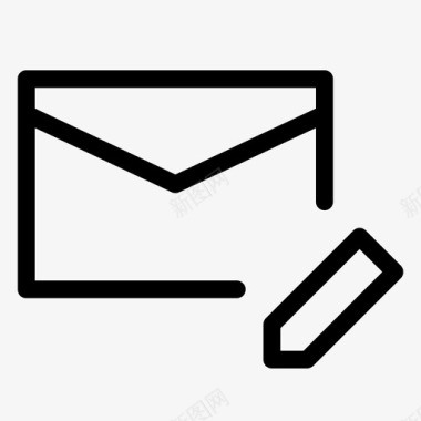 写电子邮件编辑留言图标图标