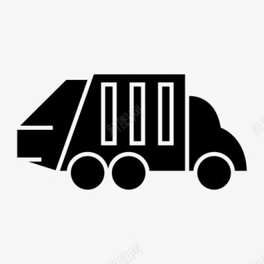 自卸卡车汽车垃圾图标图标