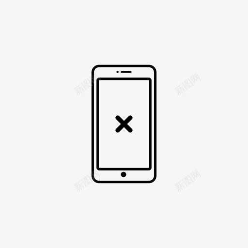 iphone错误x图标svg_新图网 https://ixintu.com iphone x 设备集合 错误