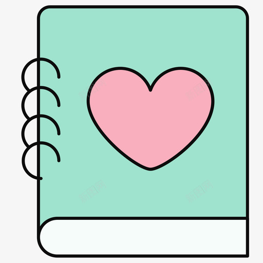 heart-11svg_新图网 https://ixintu.com heart-11 填充 多色 可爱 扁平