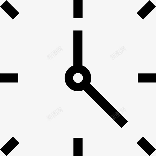 时钟箭头刻度盘图标svg_新图网 https://ixintu.com 刻度盘 小时 时钟 时间 箭头 计时器