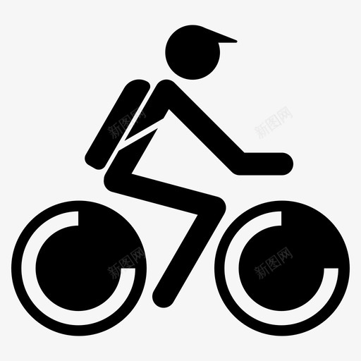 男子自行车自行车骑手图标svg_新图网 https://ixintu.com 男子自行车 自行车 速度 骑手