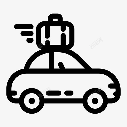汽车包露营图标svg_新图网 https://ixintu.com 包 旅行 汽车 车辆 运输 露营 露营物品