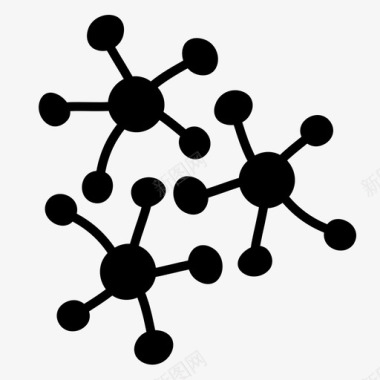 细菌生物学细胞图标图标