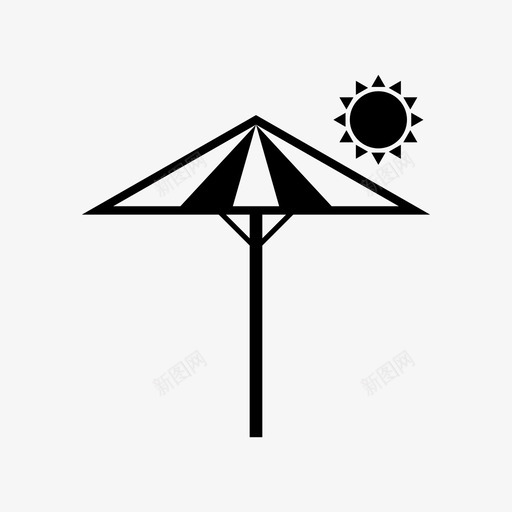 伞保护伞遮阳图标svg_新图网 https://ixintu.com 伞 保护伞 夏天 遮阳 阳光