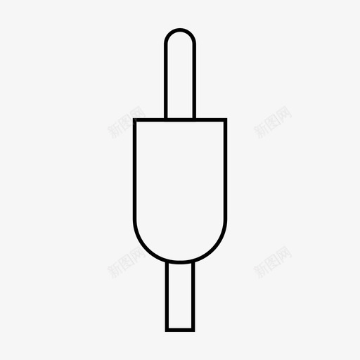 插头点烟器能源图标svg_新图网 https://ixintu.com 五金线 墙上插头 插头 点烟器 能源