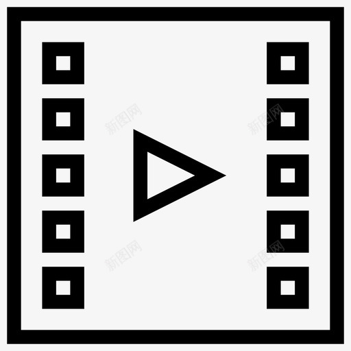 视频电影基本网络图标2svg_新图网 https://ixintu.com 基本网络图标2 视频电影