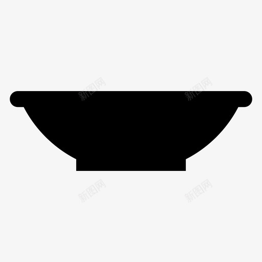 菜碗食物图标svg_新图网 https://ixintu.com 厨房用具 日本菜 汤 碗 菜 食物