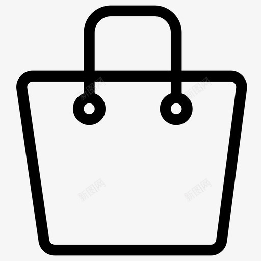 购物购物袋高品质的线图标svg_新图网 https://ixintu.com 购物 购物袋 高品质的线图标