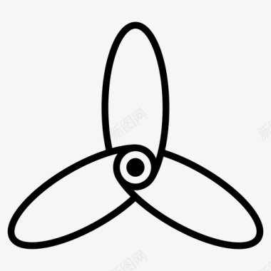 螺旋桨风扇转子图标图标