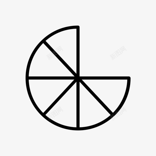 饼图圆几何图标svg_新图网 https://ixintu.com 几何 图形 圆 多边形 自然 饼图