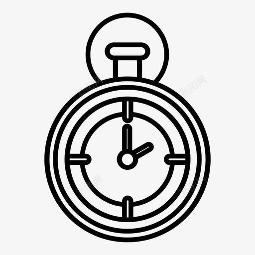 秒表运动型计时器图标svg_新图网 https://ixintu.com 秒表 计时器 运动型