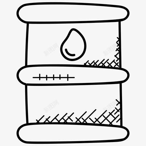 油桶原油工业图标svg_新图网 https://ixintu.com 原油 工业 工业涂鸦图标 油桶 油罐