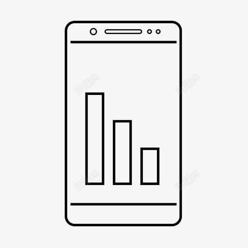移动分析移动条形图移动报告图标svg_新图网 https://ixintu.com 移动分析 移动报告 移动条形图