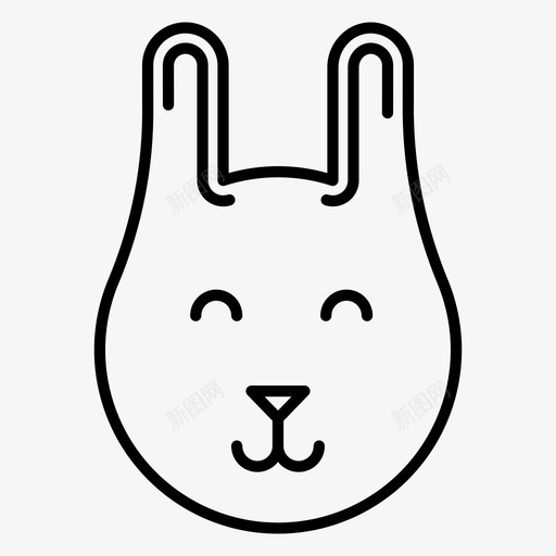 兔子动物啮齿动物图标svg_新图网 https://ixintu.com 兔子 动物 啮齿动物