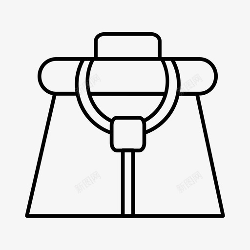 手提袋时装手袋图标svg_新图网 https://ixintu.com 手提袋 手袋 时装 钱包
