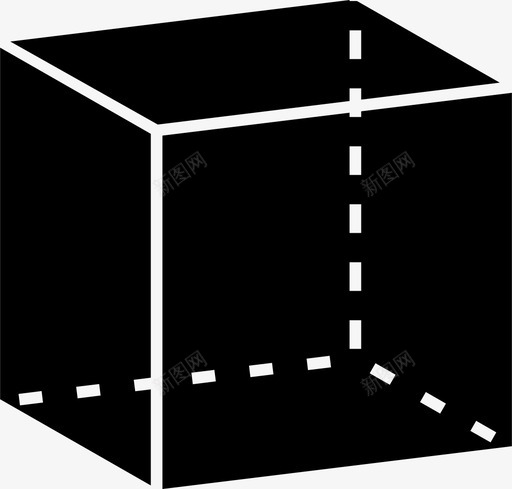 立方体几何体四边形图标svg_新图网 https://ixintu.com 几何体 几何体四边形立方体形状 四边形 形状 立方体