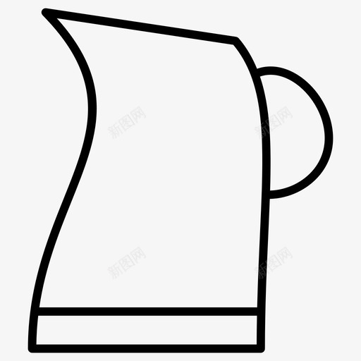 水壶开水咖啡图标svg_新图网 https://ixintu.com 咖啡 开水 水壶 热水 设备