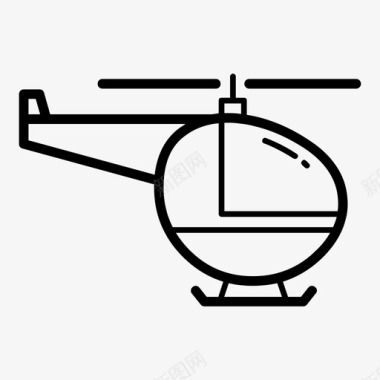 直升机飞机航班图标图标
